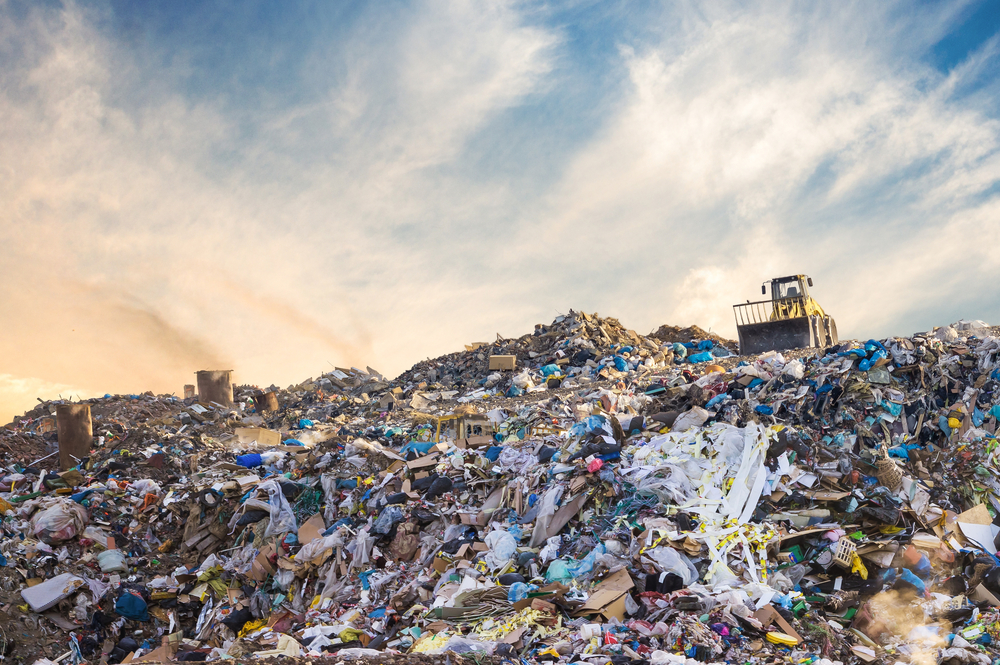 Garbage,Pile,In,Trash,Dump,Or,Landfill.,Pollution,Concept.